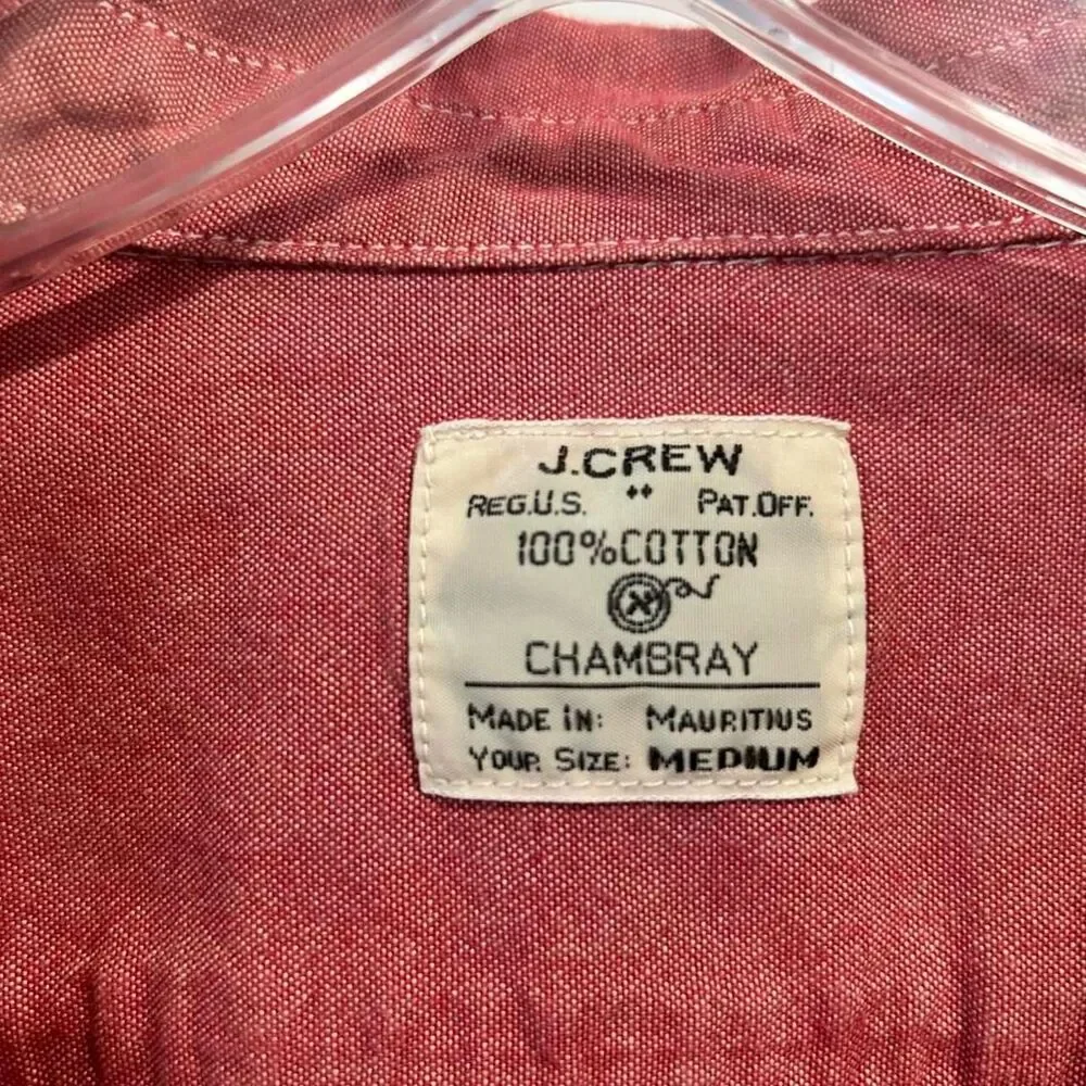 J Crew Men's Red Shirt